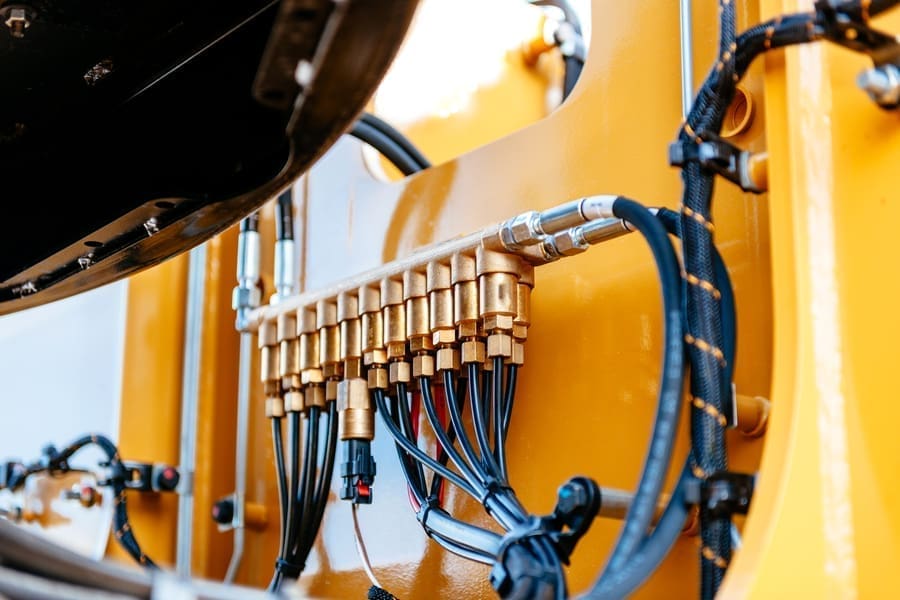 Check the hydraulic fluid and coolant level